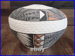 Native American Hand Painted Fine Line Acoma Pottery by Garcia
