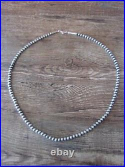 Native American Hand Strung 22 Navajo Pearl Necklace I. John