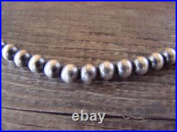 Native American Hand Strung 22 Round Navajo Pearl Necklace I. John