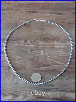 Native American Hand Strung 22 Round Navajo Pearl Necklace I. John