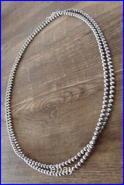 Native American Hand Strung Desert Pearl 50 Necklace! I. John