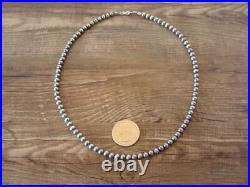 Native American Hand Strung Round Navajo Pearl 18 Necklace by I. John