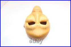Native American Handcrafted Wood Face Mask Cherokee Signed NATIVE AMERICAN