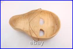 Native American Handcrafted Wood Face Mask Cherokee Signed NATIVE AMERICAN