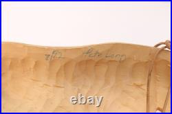 Native American Handcrafted Wood Face Mask Cherokee Signed NATIVE AMERICAN