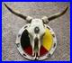 Native American Indian Art /Real Skull, Feather, Birch Bark & 11 Arrowheads