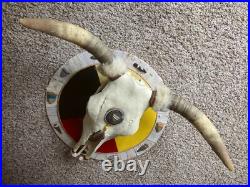 Native American Indian Art /Real Skull, Feather, Birch Bark & 11 Arrowheads Native American Indian Art /Real Skull, Feather, Birch Bark & 11 Arrowheads