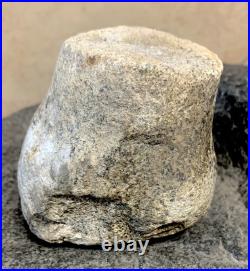 Native American Indian Artifact 22lb Grinding Stone BELL Pestle 2.75