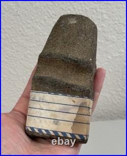 Native American Indian Artifact Grooved Stone War Club Axe Head Tool Tomahawk