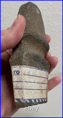 Native American Indian Artifact Grooved Stone War Club Axe Head Tool Tomahawk