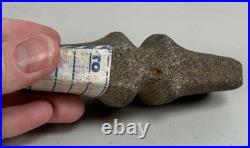 Native American Indian Artifact Grooved Stone War Club Axe Head Tool Tomahawk