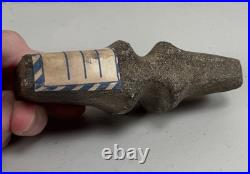 Native American Indian Artifact Grooved Stone War Club Axe Head Tool Tomahawk