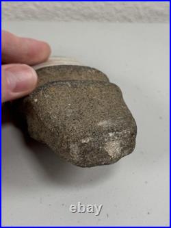 Native American Indian Artifact Grooved Stone War Club Axe Head Tool Tomahawk