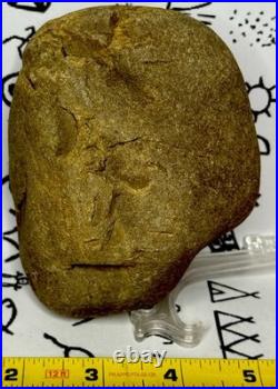 Native American Indian Authentic Artifact Stone Carved Effigy, 1 lb 8 oz. VA