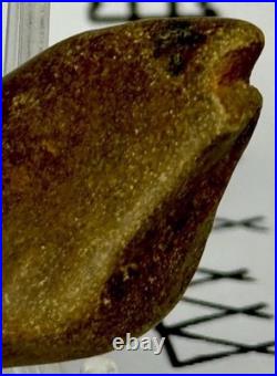 Native American Indian Authentic Artifact Stone Effigy Carved, 1.7 oz. VA