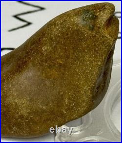 Native American Indian Authentic Artifact Stone Effigy Carved, 1.7 oz. VA