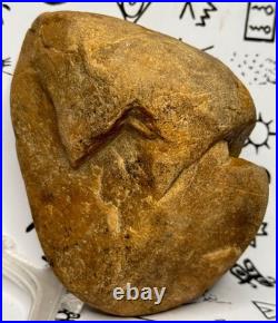 Native American Indian Authentic Artifact Stone Effigy Carved, 1 lb 8 oz. VA Native American Indian Authentic Artifact Stone Effigy Carved, 1 lb 8 oz. VA