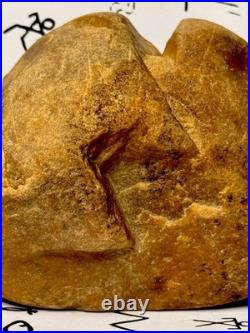 Native American Indian Authentic Artifact Stone Effigy Carved, 1 lb 8 oz. VA Native American Indian Authentic Artifact Stone Effigy Carved, 1 lb 8 oz. VA
