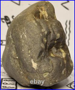 Native American Indian Authentic Artifact Stone Effigy Carved, 11.9 oz. VA