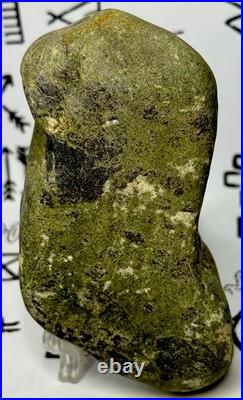 Native American Indian Authentic Artifact Stone Effigy Carved, 12.8 oz. VA