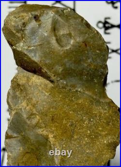 Native American Indian Authentic Artifact Stone Effigy Carved, 3.8 oz. VA