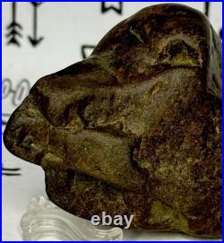 Native American Indian Authentic Artifact Stone Effigy Carved, 4.2 oz. VA
