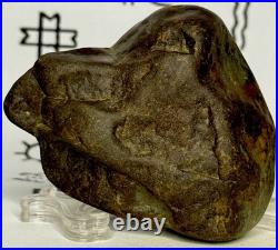 Native American Indian Authentic Artifact Stone Effigy Carved, 4.2 oz. VA