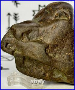 Native American Indian Authentic Artifact Stone Effigy Carved, 4.2 oz. VA