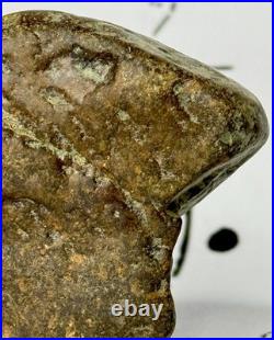 Native American Indian Authentic Artifact Stone Effigy Carved, 7.1 oz. VA