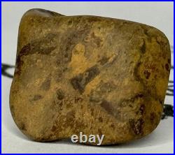 Native American Indian Authentic Artifact Stone Mini Effigy Painted, 4 oz. VA