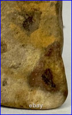 Native American Indian Authentic Artifact Stone Mini Effigy Painted, 4 oz. VA