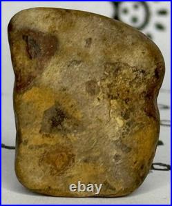 Native American Indian Authentic Artifact Stone Mini Effigy Painted, 4 oz. VA