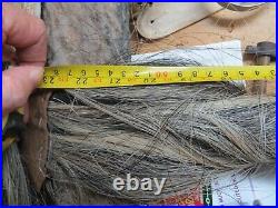 Native American Indian BRAIDED HORSEHAIR TAIL USED UNDER A HEADDRESS SINEW TIED