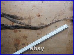 Native American Indian BRAIDED HORSEHAIR TAIL USED UNDER A HEADDRESS SINEW TIED