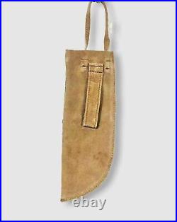 Native American Indian Beaded Knife Cover Sioux Suede Leather Hide Knife Sheath