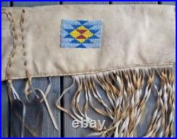 Native American Indian Beaded Rifle Scabbard Sioux Style Suede Leather