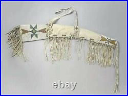 Native American Indian Beaded Rifle Suede Leather Bead Scabbard