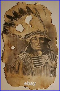 Native American Indian CHIEF GALL Lakota Sioux Original Portrait by Bob Dale