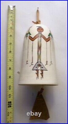 Native American Indian CHRISTI- Bell Chime Signed Terry Indian Hand Ptd