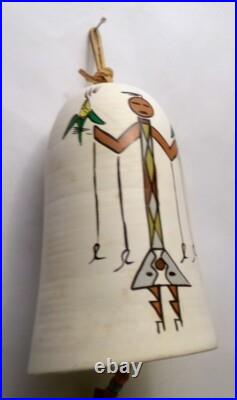 Native American Indian CHRISTI- Bell Chime Signed Terry Indian Hand Ptd