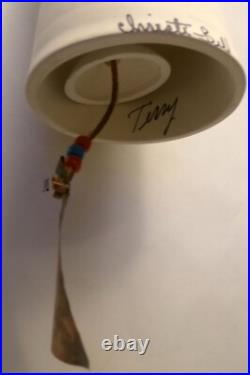 Native American Indian CHRISTI- Bell Chime Signed Terry Indian Hand Ptd
