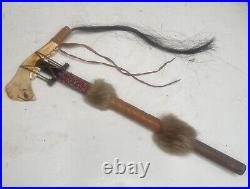 Native American Indian Ceremonial Eagle Baton Club Tomahawk