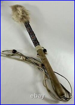 Native American Indian Ceremonial Medicine Rattle Stick/Handmade/Pow Wowith20