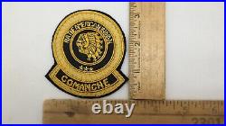 Native American Indian Comanche Bullion Patch Black & Gold AL