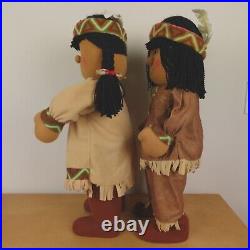 Native American Indian Figurines Pilgrim Prima Creations Thanksgiving Decor