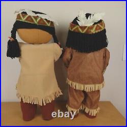 Native American Indian Figurines Pilgrim Prima Creations Thanksgiving Decor