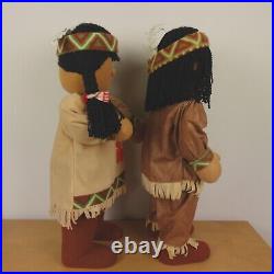 Native American Indian Figurines Pilgrim Prima Creations Thanksgiving Decor