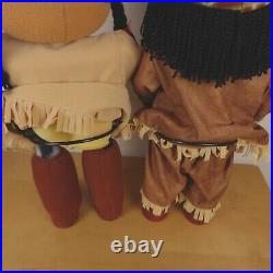 Native American Indian Figurines Pilgrim Prima Creations Thanksgiving Decor