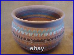 Native American Indian Hand Etched Inside and Out Pot Gilmore