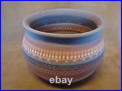 Native American Indian Hand Etched Inside and Out Pot Gilmore